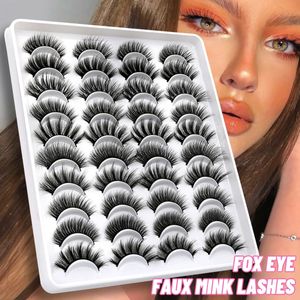 Faux cils GROINNEYA cils 51020 paires 3D Faux cils de vison naturel Volume dramatique Extension de cils maquillage 231012