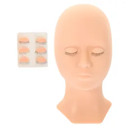 Faux cils tête Mannequin cils pratique formation cils paupières moule modèle Silicone Extension Makelashes maquillage pratique