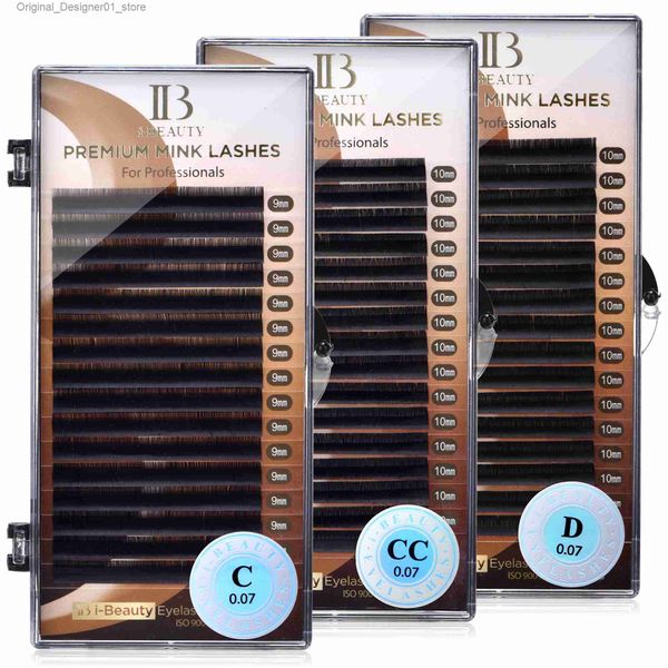 Pestañas postizas I Extensión de pestañas de belleza Pestañas de visón real premium CC SS D Curl ibeauty Volume Lash Origianl IB Lash Korea 7-16 mm Nuevo Q240117