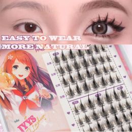 Valse wimpers individuele wimperclusters manga pluizige zachte natuurlijke anime wimpers leveren schoonheidsmake -up product kit 240506