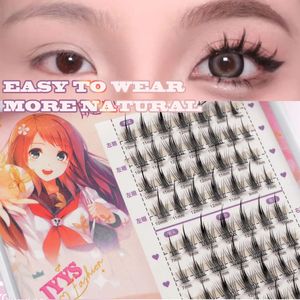 Valse Wimpers Individuele Lash Clusters Manga Pluizige Zachte Natuurlijke Anime Wimpers Levert Schoonheid Make-up Product Kit 240305