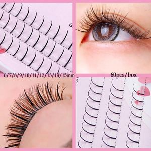 False wimpers Instagram Product 60 stcs in een doos A/M Fairy Eyelash Individual Shape Lash Extensions Cilia Lashes