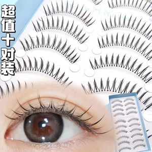 Faux cils coréens 5/10 paires forme manga faux transparent tige fée maquillage professionnel bricolage cils en gros 026
