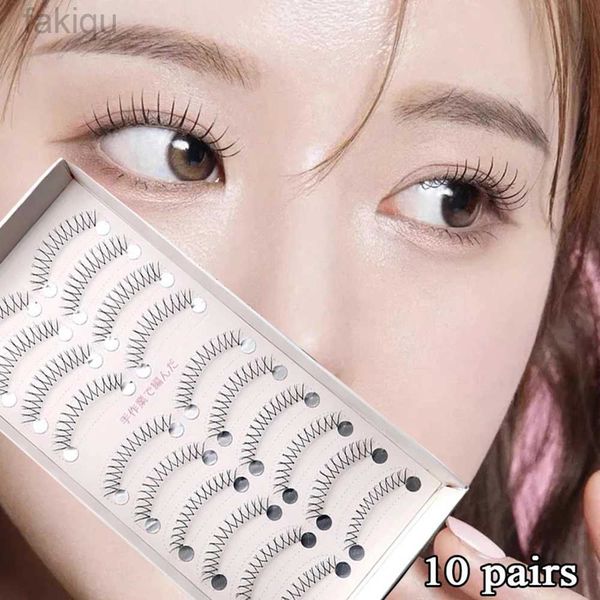 Faux cils coréens faux cils kpp kpp naturel transparent cils secs cils en U en forme de c cils faits à la main