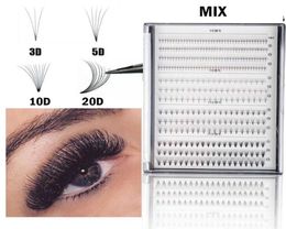 Falsche Wimpern, große vorgefertigte Volumenfächer, 0,07 mm, C-Locken, 812 mm, gefälschte falsche Wimpern, russische Wimpernverlängerungen, vorgefertigt, Faux 3D, Nerz3155474982