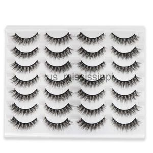 Faux cils cils 51420 paires 3D Faux vison cils moelleux doux vaporeux Volume Extension naturelle faux cils en gros cils dramatiques x0830