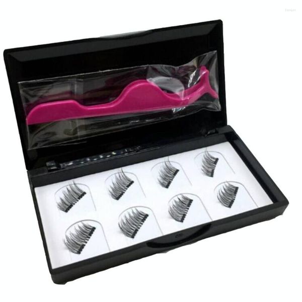 Faux Cils Lashes Bande Artificielle Naturelle Magnétique Faux Mink