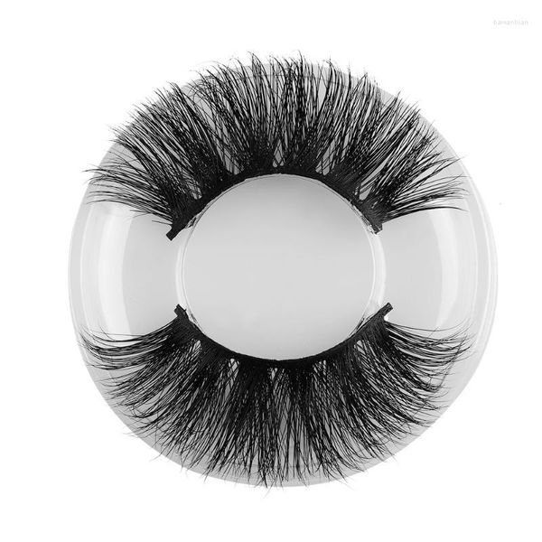 Faux cils lekgvd 25 mm cils longs 6d vison cheveux épais croix vaporeux moelleux moelleux de beauté