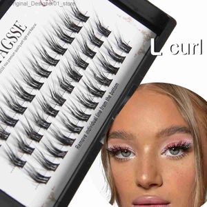 Pestañas postizas LINYAGSSE LN2350 L Curl Super Cluster Extensión de pestañas Pestañas de visón natural Pestañas individuales Herramientas de maquillaje Cilias Volumen Q240117