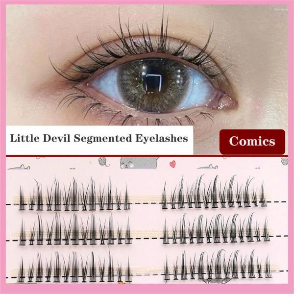 Faux cils petit diable Cosplay Extension de cils bouquet japonais fée Lolita quotidien outil de maquillage des yeux vison cils faux