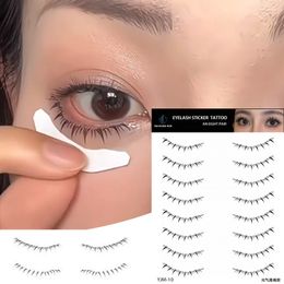 Faux cils tatouage de cils inférieurs longue durée simulation imperméable et anti-transpiration 3D agrandir double autocollant sous les yeux 230926