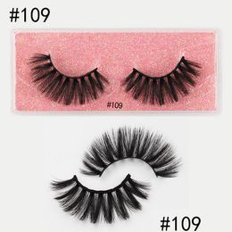 Faux Cils Maquillage Cils Cils Cils Pestanas 10 Styles Pour Options Boîte Emballage Avec Carte De Couleur À La Main Épaisse Longue Goutte Deliv Dh4Yh