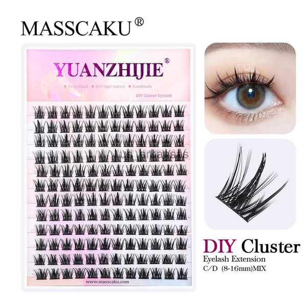 Cosas de pestañas postizas Masscaku Diy Clusters Little Devil Cosplay Extensiones de pestañas rusas Minque Fanezas Fanezas Segemadas Cabas de maquillaje tenue HKD230817