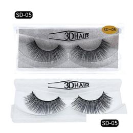 False wimpers Mink 11 Styles 1pair Lot Real Siberian 3D FL Strip wimper Long Individuele Lashes Extension Drop Delivery Health Bea Dhfro