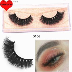 Valse wimpers Nertsenwimpers 3D Echt Nertsenhaar Valse wimpers Natuurlijke dikke, langdurige wimpers Pluizige nepwimpers Make-up Lash Beauty Q231129