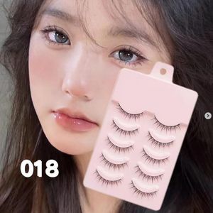 Faux Cils Naturels 5 Paires Maquillage Professionnel Cils Wispy Style Coréen Cosplay Doux Manga Beauté 230821