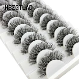 Faux cils Bande invisible naturelle Cils de vison Bande transparente Hybrid Light Volume Maquillage 3D Faux cils courts 230821