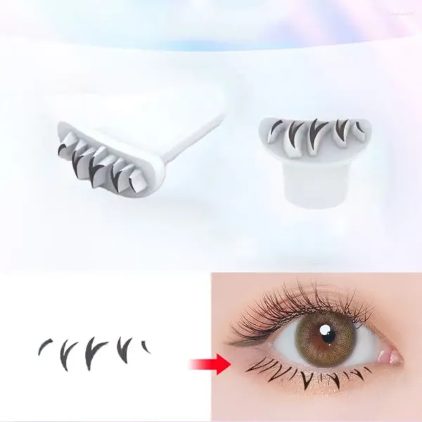 Faux cils en silicone cils timbres de cils maquillage outil de diy simulation en forme V