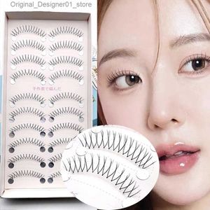 Faux cils naturels en forme de U Caux de cils 5/10 paires réutilisables extension coréen maquillage pour les yeux faits à la main