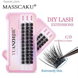 Valse wimpers Nieuwste YUANZHIJIE 36 Volume DIY Strip Mink Wimper Extensions Natuurlijke gesegmenteerde clusters Wimpers Individuele wimpers Make-up Q231129