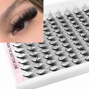 Valse wimpers Pointy Base Lash-fans verwarmen een gebonden individuele wimpers Premade ventilator 8-15 mm Scherp slanke smal stengel Rusland volume wimperverlenging HKD230817