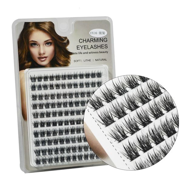 Faux Cils QSTY Lash Clusters 120 Pcs Cluster Lashes DIY Extensions de Cils Mega Volume Réutilisable Individuel 230617