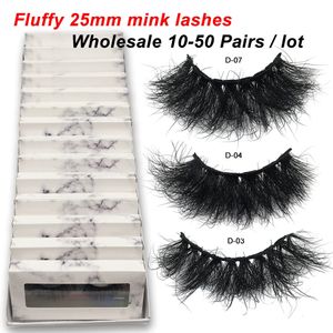 Faux cils RED SIREN 1050 paires moelleux 25mm vison gros cils avec boîte épaisse longue faux cils maquillage cils en vrac 231213