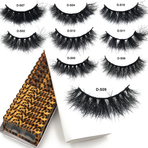 Faux Cils RED SIREN Fluffy Mink Lashes Vente en gros 10-50 Paires / Vrac Réel Vison Cils Doux Désordonné Cils Naturels Maquillage Vison Cils 230802