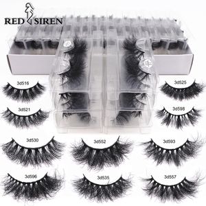 Pestañas postizas RED SIREN Mink Lashes Venta al por mayor a granel 5 30 50 pares Maquillaje natural suave y esponjoso desordenado 230718