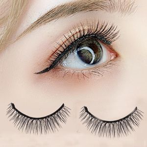 Valse wimpers herbruikbare 3D nertsen wimpers natuurlijke zelfklevende nep lijmvrije make-up wimperverlenging zijden wimpersfalse harv22