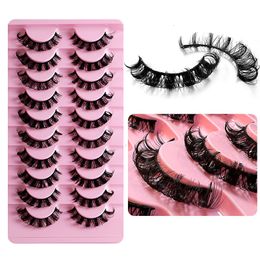 False wimpers Russische strip Lashes 102 paren pluizige nertsen 3D -volume nep wimperverlenging Make -up 230530