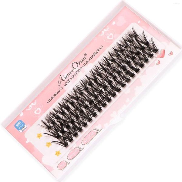 Faux cils segmentés cils en 3D Cosplay Cosplay Extensions de cluster pour femmes et filles