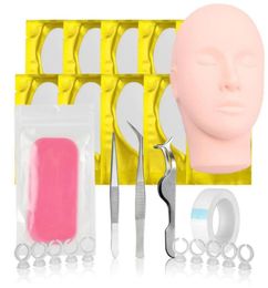 Faux cils définis pour le kit d'extension de cils mannequin lashs mâles cumulations accessoires de pratique des accessoires 6821547