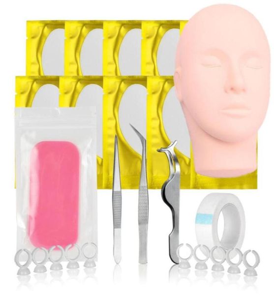 Faux cils définis pour le kit d'extension de cils mannequin lashs mâles cumulations accessoires de pratique des accessoires 6821547