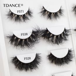 Valse Wimpers TDANCE 3D Pluizige Real Mink Haar Wimpers Korte Rommelige Piekerige Natuurlijke 13mm20mm Handgemaakte Strip Wimper Makeup Lash 230617