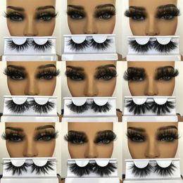 False wimpers Malen van topkwaliteit 25 mm Fluffy Fake Lashes Pack Resnable Full Strip wimperverlenging Groothandelsbenodigdheden 1 paar