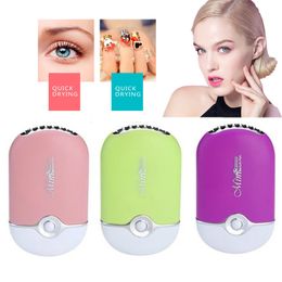 Valse wimpers USB Mini -ventilator Wimper droger luchtblazer lijm snel droog vals oog lash extension mascara droger draagbare make -upgereedschappen nail art 230814