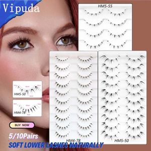 Faux cils VIPUDA Lower Pack 5 10 paires sous les cils individuels cils brin maquillage Femme coréenne 231024