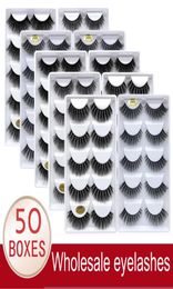 Faux cils entiers 203050 Boîtes 5 paires 3D Mink Lash Natural Soft Makeup Fake Eye Cilios G806 G8004809590