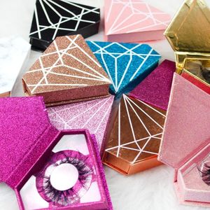 False wimpers Wheoleate Diamond Lash Box -pakket Aangepaste logo verpakking Magnetische 3D mink case in bulk