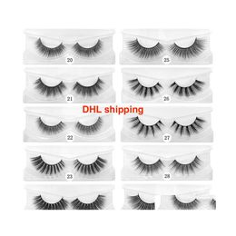 Faux Cils En Gros 10 Styles 3D Cils De Vison Naturel Faux Maquillage 80 Paires Dhs Drop Delivery Santé Beauté Yeux Dh23W