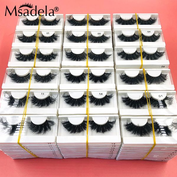 Faux Cils En Gros 2225 MM Mink Messy 5D 8D Cils Fournitures De Maquillage En Vrac Wispy Fluffy Box Package Vendor 230627