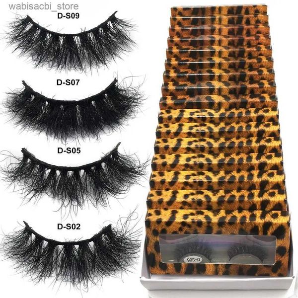 Faux cils Vente en gros de 10 à 50 paires de cils moelleux 100% poils de vison cils naturels courts vente en gros de cils de vison fournisseur de cils de vison24327