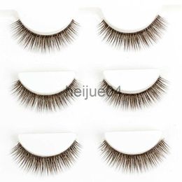 Faux Cils YOKPN Style Pour Ailé Naturel 3D Cils Courts Marron Mixte Noir Faux Cils Eye Tail Allongé Faux Real Fake Eye Lashes x0802