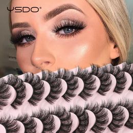 Valse Wimpers YSDO 510 Paar Nertsen Make-up Schoonheid Wimperverlenging Natuurlijke Pluizige 3d Wimpers Maquiagem Dik Volume Cilios 230904