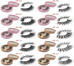 False Lashes 50 paires Coyes de vison dramatiques en vrac Naturel Long Strip Full Luxury Cousshes Make Up Beauty Long 3D Mink Lashes4539569