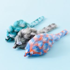 Ratón falso, juguetes para gatos, juguetes de regalo de Navidad, Mini juguete divertido de peluche para gatitos y gatos, accesorios