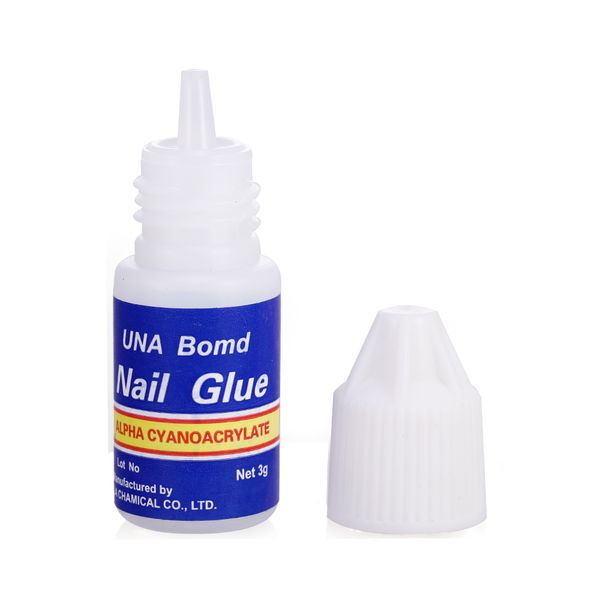 Colle pour faux ongles, fournitures pour ongles, adhésif ne fait pas mal, bâton de décoration, outils pour pointes d'ongles, 3 g/pièces