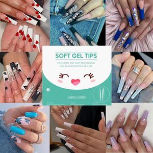 Valse nagels 1 doos manicure tip premium onschadelijk nep nagel traceless vol lange Frans voor vrouwen