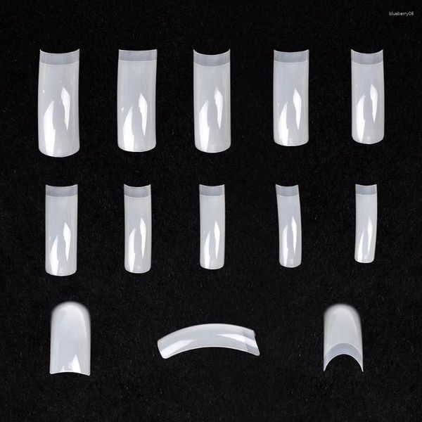 Faux ongles 100pcs conseils clair naturel acrylique faux ongles couverture complète gel extension art manucure accessoires outil